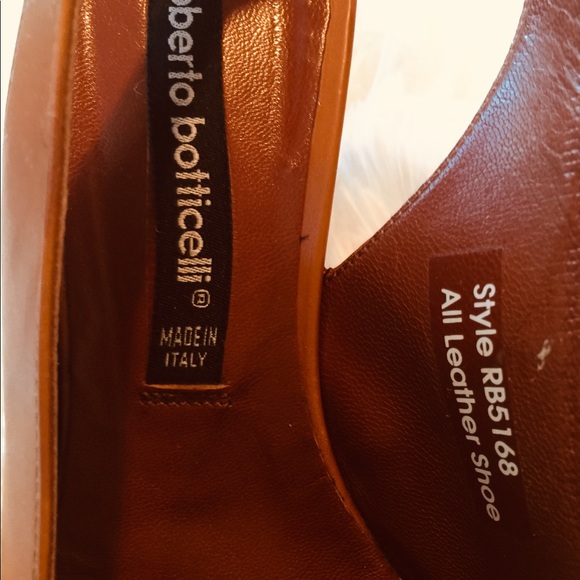 Roberto Botticelli Rust Short Heel Sling Back - Picture 3 of 8